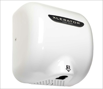 White Xlerator Hand Dryer
